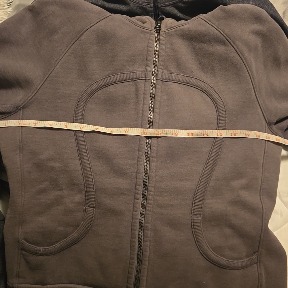 Lululemon - Women’s Hooded Zip Jacket - Taupe Sz Lg - Picture 8 of 8